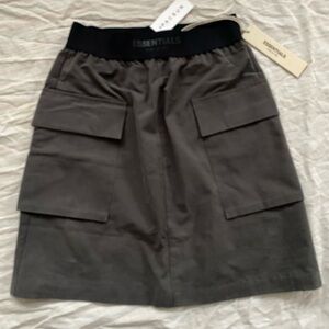 Essentials Fear of God Grey Cargo Skirt